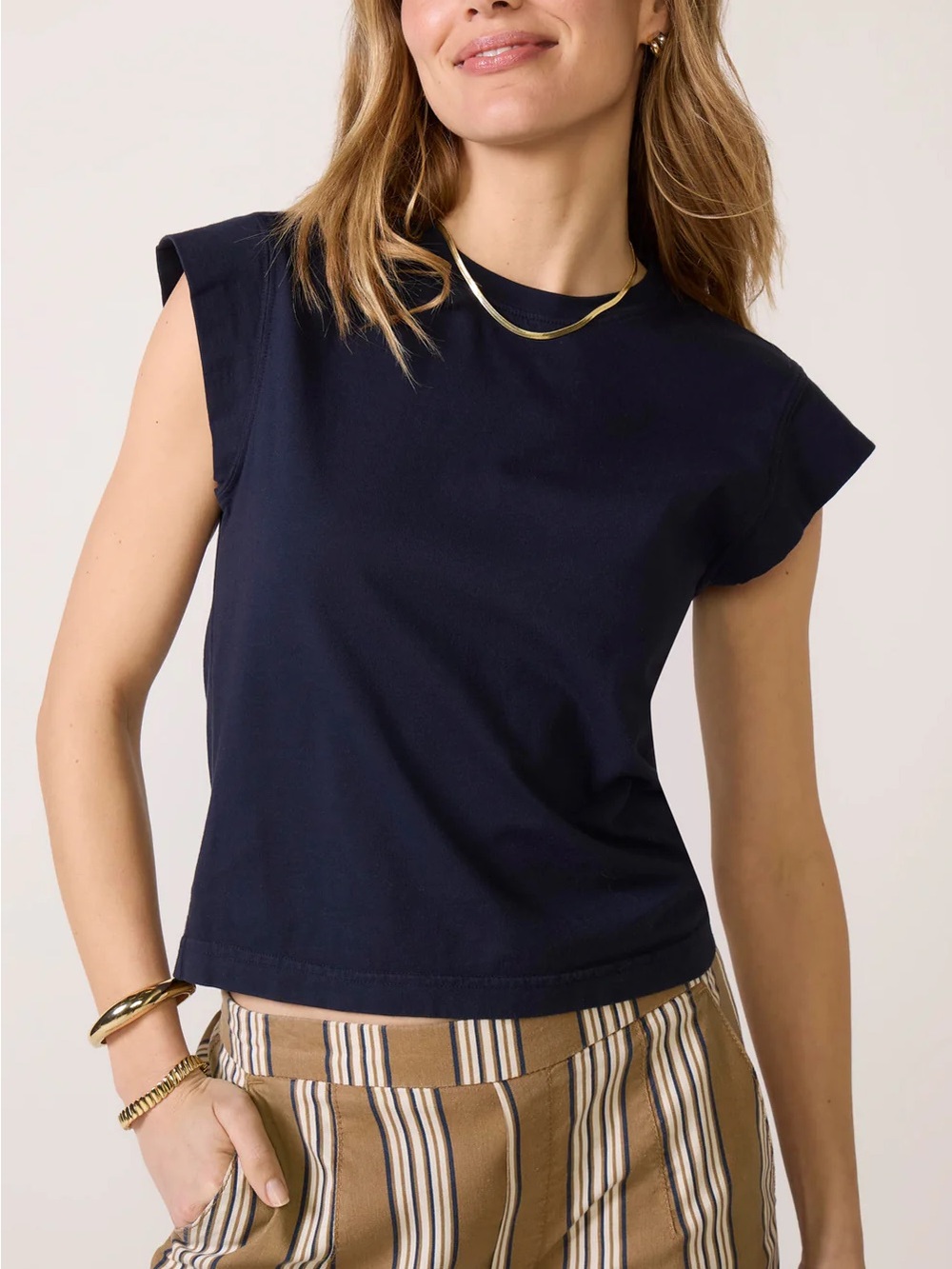 Perfectwhitetee Porter Tee T-Shirt Navy Blue Size XL NWT New